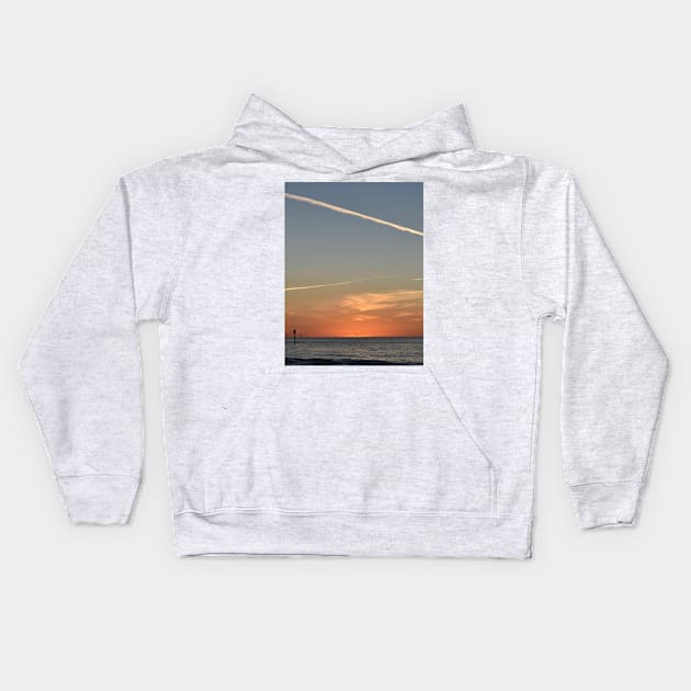 Sunset Over Clearwater Kids Hoodie by LydsXD